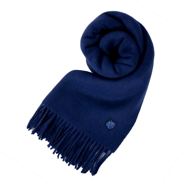 メゾンキツネ MAISON KITSUNE マフラー ストール LW06201WA0018-P476 メンズ レディース INK-BLUE
